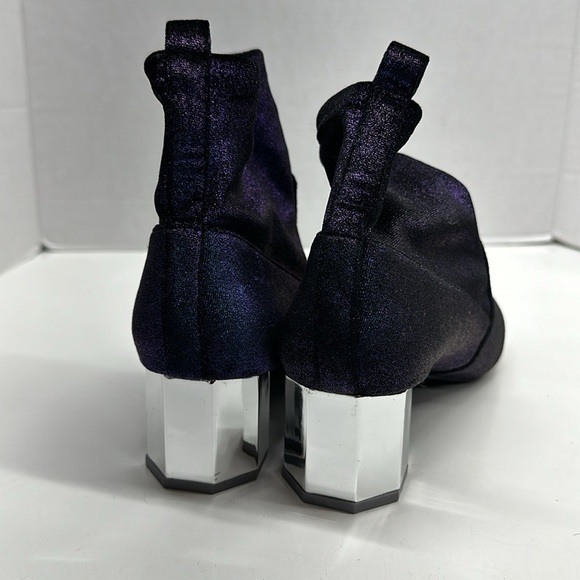 Katy Perry The Daina Ankle Boots Booties Block Heel Iridescent Purple Blue 9.5 - Picture 4 of 9
